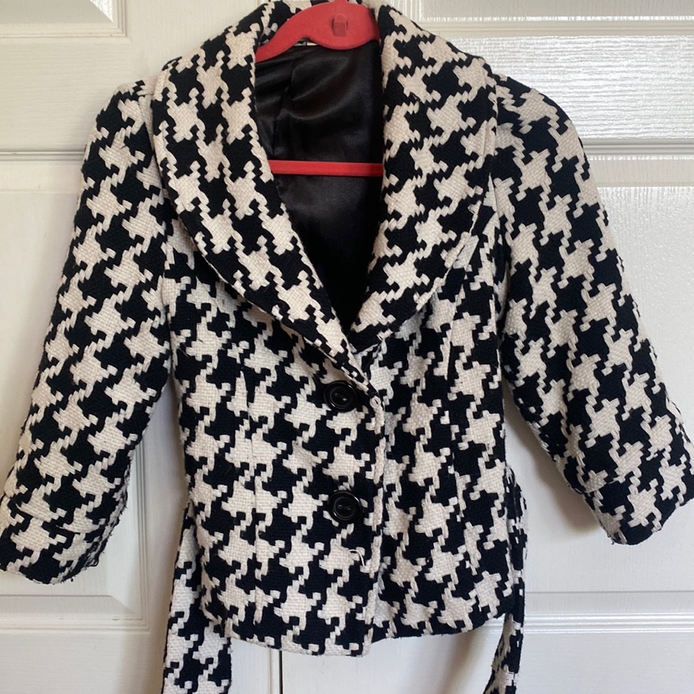 Houndstooth Peacoat